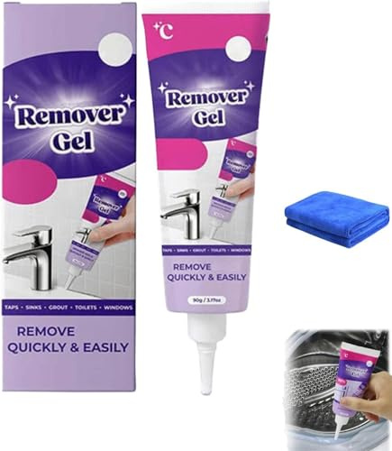 Household Stain Removing Gel, Cleaning Gel for Bathroom Kitchen Tile Gaps Grout, Washing Machine Cleaner Deep Clean, Fast Acting Formula Gentle on Seals Washing Machine Fridge and Walls (1)