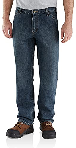 Carhartt Men's Relaxed Fit Holter Dungaree, Blue Ridge, 36 x 32