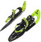 ALPIDEX Schneeschuhe 25 INCH Schuhgröße 38-45 bis 130 kg Steighilfe Tragetasche Optional Stöcke, Farbe:Lime ohne Stöcke