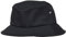 Yupoong Flexfit Nylon Bucket Hat Unisex Herren und Damen Fischerhut , Schwarz (black) , One size