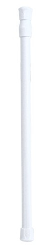 Tringle à Rideau de Douche, 30-50 Cm Tension de Tige Réglable Forte Fixation Sécurisée Tringle de Douche Extensible Rideau Placard Fenêtre Rail Pôle pour Salle de Bain