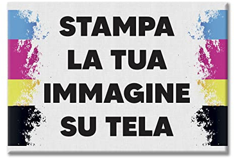 LABORATORIO 102 Quadro personalizzato con foto (50x70cm) - Foto su tela personalizzata Idea regalo - Stampa su Tela Quadri Canvas - Massima Qualità di Stampa - Quadro Moderno Pronto da appendere