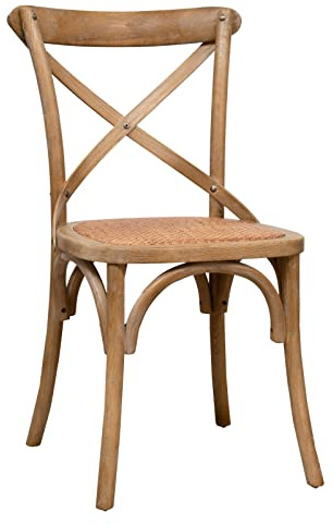 Biscottini Silla de Cocina de Madera 86 x 42 x 46 cm | Sillas de Cocina Madera Vintage | Sillas de Comedor y Jardín