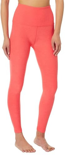 Beyond Yoga Spacedye Caught in The Midi Damen-Leggings mit hoher Taille, Red Ash Heather, X-Groß