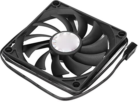 Ventilador de Refrigeración, Ventilador Enfriador de Caja de Computadora de 80 X 80 X 10 Mm, Ventilador de Computadora Silencioso PWM de 4 Pines, Ventilador de Chasis de