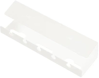 Bandeja Portacables Bajo La Mesa Bandeja de gestión de cables for debajo del escritorio, soporte for cables con abrazadera, sin perforación, suministros espaciosos y resistentes Para Cables(White)