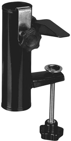 Supporto per ombrellone in Metallo Resistente, Supporto per ombrellone in Ferro, Regolabile Forte Universale, di Recinzione Sicuro per Esterni, Supporto per Patio e Cortile, Accessorio
