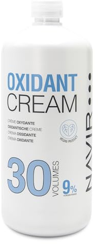 NAVIR Professionnel | Eau oxygénée en crème - Peroxyde d'hydrogène stabilisé – Émulsion oxydante pour décoloration et coloration des cheveux – Usage professionnel et domestique (30 Vol)