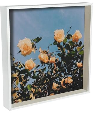Nicola Spring 3D Shadow Box Photo Frame - 16x16 (40x40cm) - Pack of 1 - White 3D Deep Photo Frame Box Picture Large Square Display Case for Crafts, Keepsakes, Wedding, Graduation