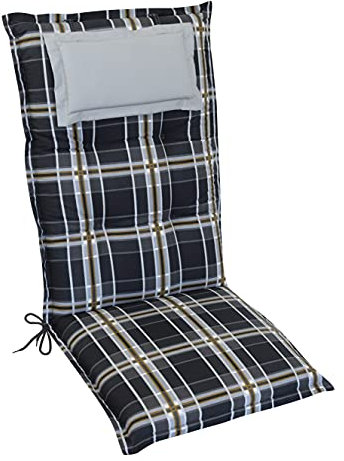Gardissimo Hochlehner Auflage Deluxe 2408, Made IN Europe, 120 x 50 x 8 cm, 100% Baumwolle, Kopfpolster