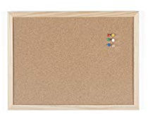BoardsPlus Korktafel, 40 x 30 cm, Kiefer Holzrahmen, Naturkork Pinnwand, 5 Größen wählbar