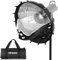 Beauty Dish Softbox 60 cm, diffuseur de montage Bowens avec grille Quick Set double chiffon doux avec sac de transport, compatible avec flash et lumières vidéo (LAPGOOD EQ60)