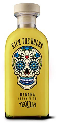 KICK THE RULES - Crema de Banana con Tequila - 15º - Botella de 0,7L - Tequila de Banana