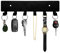 GTK Key Holder for Wall, Key Hooks with 6 Hooks, Wall Mounted Key Holder for Hallway, Self Adhesive Key Rack(Black)