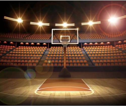 Basketball Backdrop Basketball Photo Theme Party Decoration for Birthday Boys Ball Sports Background for Fans Banner Kids Newborn Baby Video Studio Props 10x8ft