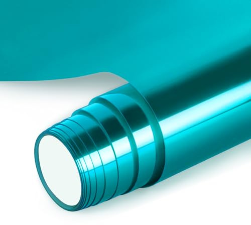 NANAPLUMS Lámina textil para plóter textil, lámina flexible de poliuretano, se utiliza en textiles, lámina de transferencia para planchar para camisetas, telas (azul hielo metálico)