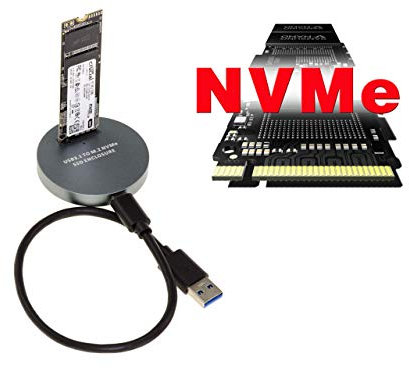 KALEA-INFORMATIQUE Docking Station USB pour SSD M2 NGFF NVMe PCIe. Dock avec Liaison USB3.2 Gen2 10GB