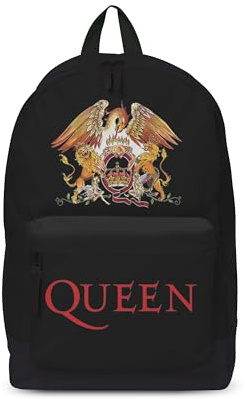 Rocksax Queen Backpack - Crest, Unisex Rucksack, Black,
