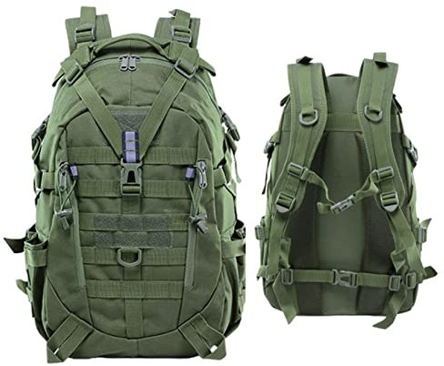 Facynde Jagdrucksack,35L Bag Arbeitsrucksack - Kletterrucksack Wandern Outdoor Reflektierender Reiserucksack für Herren