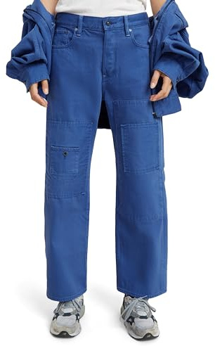 G-STAR Donna Bowey 3D Boyfriend Patch Ankle Jeans, Blu (faded blue papillon gd patched D24528-D300-G366), 23W / 30L