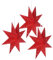 DOITOOL 3piezas Pantallas De Lámpara De Papel Forma De Estrella Para Decoración Navideña Linternas Colgantes De Estrella Roja Para Crear Festivo
