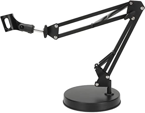 Support de microphone Bras de perche de microphone, suspension stable, installation rapide, base du support de microphone ajustable, pour le Livestreaming