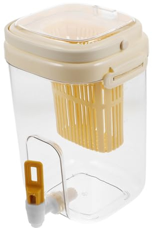 Mikinona Hervidor Con Grifo De Plástico Para Refrigerador Dispensador De Bebidas Para Cocina Jarra De Agua Para Té Helado y Limonada