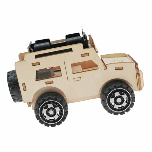 Bonbela Kit Modello di Auto Puzzle in Legno 3D, Progetti STEM per la Costruzione di Scienze Educative Fai da Te per Bambini, Giocattoli con Legno Tagliato Al Non Tossico, per Aule