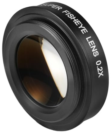 Weitwinkel-Fischaugenobjektiv für Action-Kamera, Sportfotografie, 37 mm Filtergewinde, Kamera, flaches Profil, Fischaugenobjektiv, 37 mm