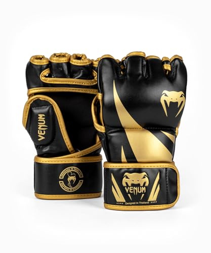 Venum, Challenger 2.0 MMA Gloves, Unisex Adult, L/XL, Black/Gold