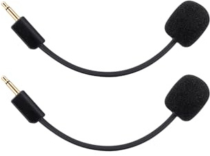 Alphatec 2 Pack Replacement Game Mic for Razer BlackShark V2, V2 Pro & V2 SE Headset on PS4 PS5 Xbox One PC, 3.5mm Detachable Boom Microphone
