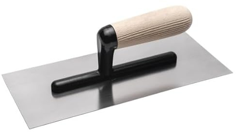 Llana para Microcemento fabricada en acero inoxidable con mango de madera 09517188