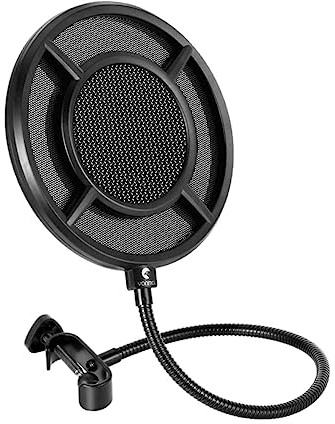 Gatuida Filtro Para Micrófono Protector De Pantalla Material Negro Para Grabación Profesional