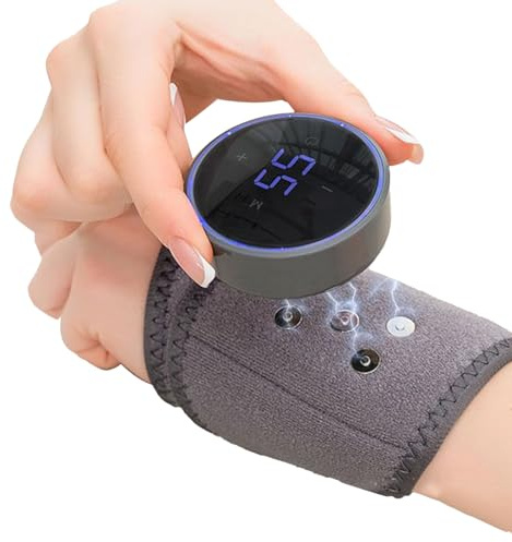 Bandeau De Poignet Chauffant Avec Massage Sans Fil Réglable 1200mAh | Chauffe-Poignets Chauffant Pour Hiver Intérieur Spa Maison Récupération Post-Entraînement Relaxation Bien-être
