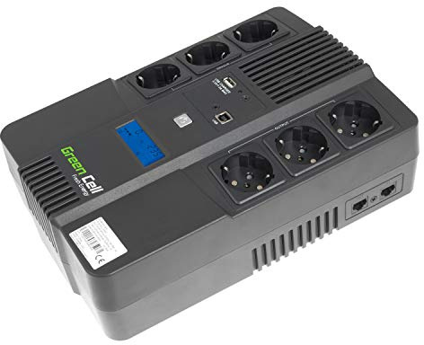 Green Cell AiO 800VA 480W Überspannungsschutz 230V schwarz