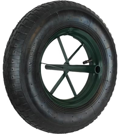 Linxor - Roue Gonflable pour brouette 36.5 x 8 cm - Axe 20 mm