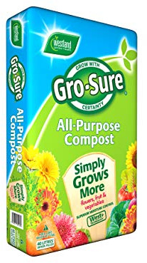 Gro-sure All Purpose Compost with 4 Months Plant Feed, 40 Litre x 2 (Pack of 2)