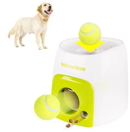 Alimentador Interactivo Para Dispensador De Pelotas Y Golosinas Para Perros, Máquina De Recompensa De Tenis, Dispensador De Juguete, Juego De Ejercicio, Alimentador De Bolas De Entrenamiento IQ, Jugue