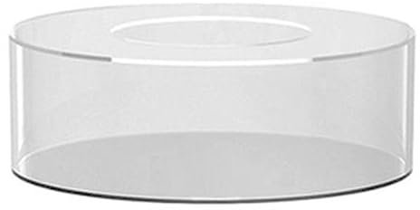Myqqhbs Alzata per Torta in Acrilico Trasparente, Scatola per Torta Riempibile, Espositore per Torta Rotonda con Coperchio, Scatola Centrotavola Decorativa per Matrimonio A