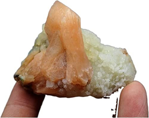 JCAKES Minerales Piedras de Muestra de Zeolita Natural Piedras y Cristales Cristales Curring Crys Quartz-Edelsteine ​​Crystal Stones Decoración (Color : Light Yellow)