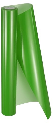 sourcing map HTV Heat Transfer Vinyl 11.8 x 15ft Roll PU Light Green Iron on Vinyl for All Cutter Machine, Easy to Cut & Weed