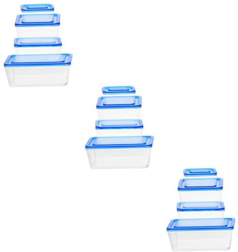 Abaodam 12pcs Miniature Lunch Box Bento Holder Toy for Boys and Girls School Tiffin Box Model Miniature House Kit Doll House Prop Material Lunch Decor