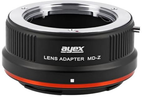 ayex Objektivadapter Kompatibel mit Minolta MD Bajonett Objektive Kompatibel an Nikon Z Kameras MD-Z