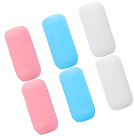 TOVINANNA 6pezzi Coperture Elastiche Per Bottiglie Da Viaggio in Silicone Manicotti Per Contenitori Da Viaggio Anti-perdita Pratiche e Sicure Vari Colori