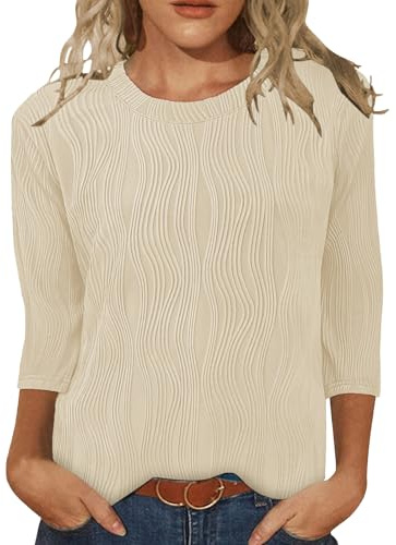 Gemulate Plus Size Blouses for Women UK Women's Fashion Plus Size Spring Clothes Long Sleeve Womens Tops Dressy Casual Ladies Longline Tunic Beige XXL