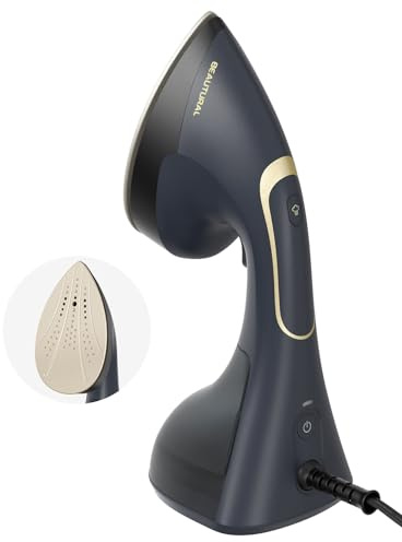 BEAUTURAL Plancha Vertical Vapor 2 en 1 (Vapor y Planchado) para Ropa, Portátil y Potente de 1500W con Función de Vapor Instantáneo, Calentamiento Rápido en 30 Segundos y Apagado Automático