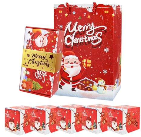 Caja de Regalo Sorpresa Explosiva para Dinero, Cajas de Regalo Plegables que Rebotan de Feliz Navidad, Cajas de Regalo de Dinero Emergentes Explosivas, para Cumpleaños Aniversario Propuesta de San