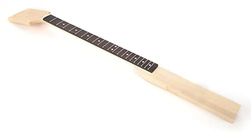 RiToEasysports Mástil de Guitarra de Madera, Diapasón de Palisandro de Arce de Repuesto con Marcas de Posición Claras para una Fácil Instalación