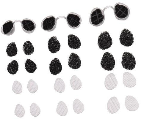 Yinhing Bouchons Nasaux Ultra Respirants pour le Pollen et une Solution de Filtration Confortable Disponibles en Formes Rondes Petites, Moyennes et Grandes pour les Tailles (forme ronde)
