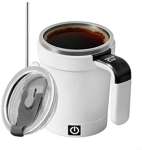 Per Il Latte Elettrica Automiscelante – Con Agitazione Termica Da 1 Pezzo, Monitor LCD Intelligente Della Temperatura In Reale, Agitatore Magnetico Ad Alta Velocità, Bicchiere Da Via
